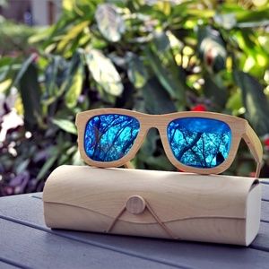 Wood Men/Women Sunglasses with Handmade Case